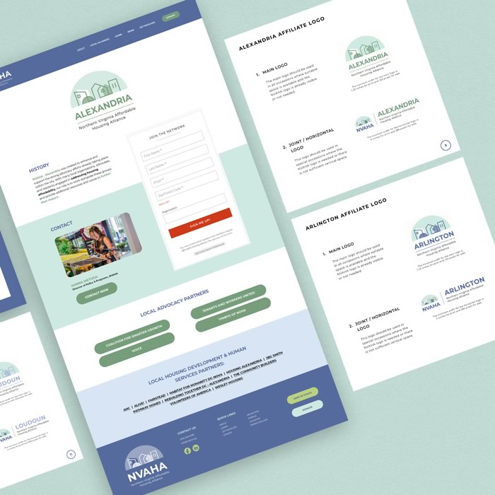Northern Virginia Affordable Housing Alliance - Designing NVAHA's Custom Logo & Brand 3